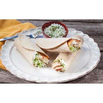 Mission Soft Taco Whole Wheat Tortillas, Medium Size, 10 Count, Whole Grain