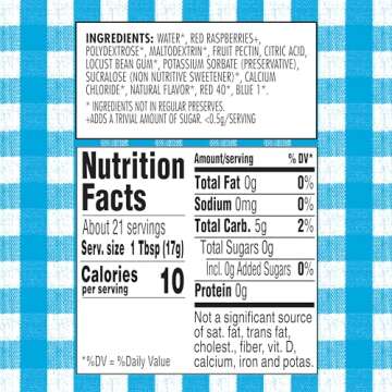 Smucker's Sugar Free Red Raspberry Preserves, 12.75 Ounces