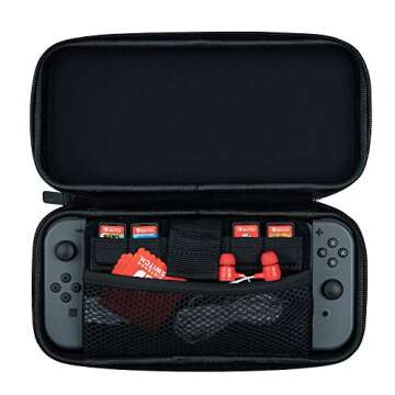 PDP Gaming Elite Slim Travel Case for Nintendo Switch: Grey, Holds 6 Games