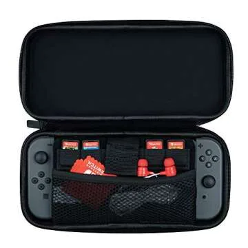 PDP Gaming Elite Slim Travel Case for Nintendo Switch: Grey, Holds 6 Games