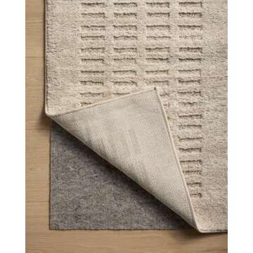 Loloi Amber Lewis Monty Collection MOT-03 Ivory/Beige 9'-2" x 13', .50" Pile Height, Area Rug