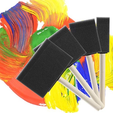 Bates 20-Pack Foam Paint Brushes Set for Flawless Painting