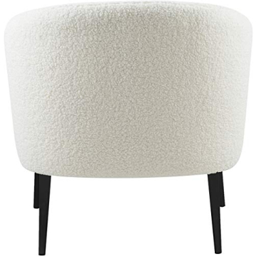 Meridian Barlow Contemporary Faux Sheep Skin Chair 30.5" W