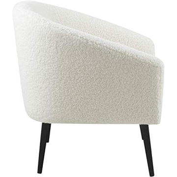 Meridian Barlow Contemporary Faux Sheep Skin Chair 30.5" W