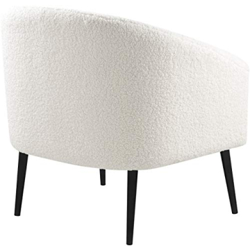 Meridian Barlow Contemporary Faux Sheep Skin Chair 30.5" W