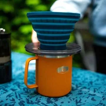 GSI Outdoors Pour-Over Java Drip I Travel Drip Coffee Maker, Collapsible Cone Fits All Coffee Cups & Mugs for Caravan, RV, Camping & Backpacking