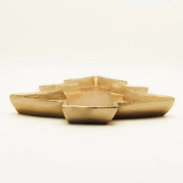 Gold Christmas Tree Tray - Perfect Holiday Serving Dish