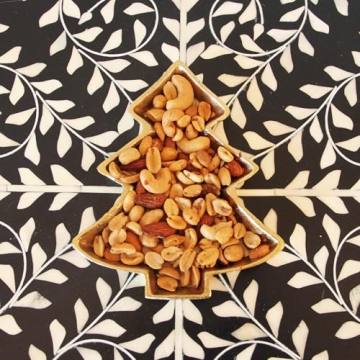 Gold Christmas Tree Tray - Perfect Holiday Serving Dish