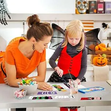 X1zuue 75Pcs Halloween Color Your Own Bookmarks, Kids DIY Coloring Blank Bookmarks Halloween Party Game Prize Art Craft Supplies for Teachers Students Fillers Classroom Reading Club Rewards Book Decor