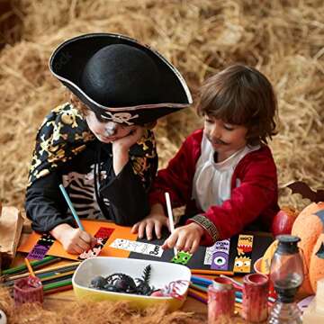 X1zuue 75Pcs Halloween Color Your Own Bookmarks, Kids DIY Coloring Blank Bookmarks Halloween Party Game Prize Art Craft Supplies for Teachers Students Fillers Classroom Reading Club Rewards Book Decor