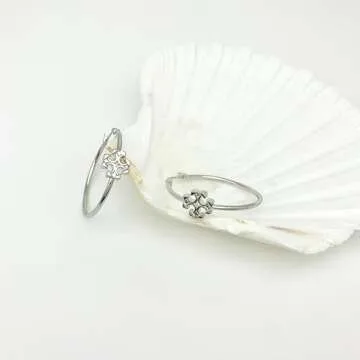 Elegant Cross Huggie White Gold Earrings for Women