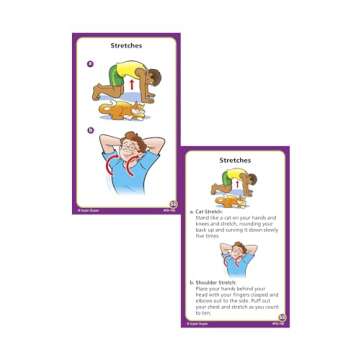 Super Duper Publications | Upper Body and Core Strength Fun Deck | Occupational Therapy Flash Cards | Gross Motor Movement Activity | Educational Learning Materials for Children