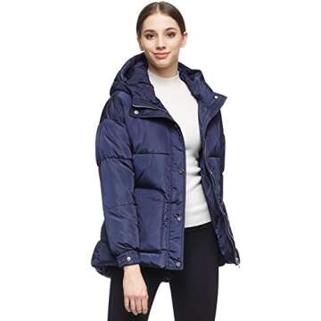 Orolay Women's Hooded Coat - Short and Stylish for Winter