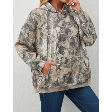 Anoumcy Camo Hoodie for Men and Women - Trendy Fleece Wear