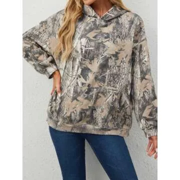 Anoumcy Camo Hoodie for Men and Women - Trendy Fleece Wear