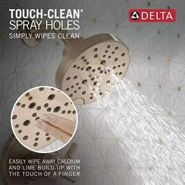 Delta Saylor Shower Valve Trim Kit with H2Okinetic Spray