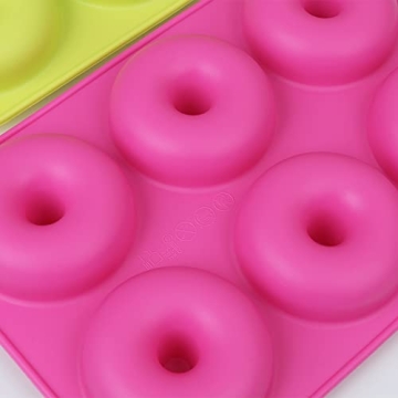homEdge Silicone Donut Molds 3-Pack for Fun Baking