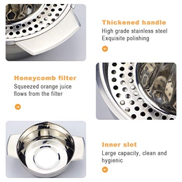 Vanleonet Stainless Steel Manual Citrus Juicer for Easy Juicing