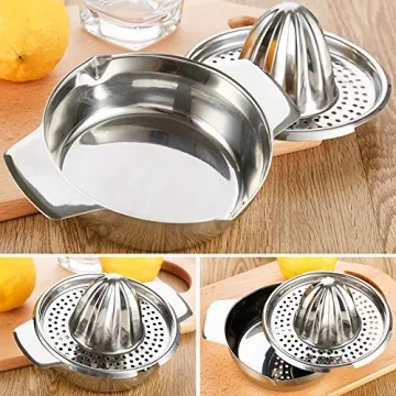 Vanleonet Stainless Steel Manual Citrus Juicer for Easy Juicing