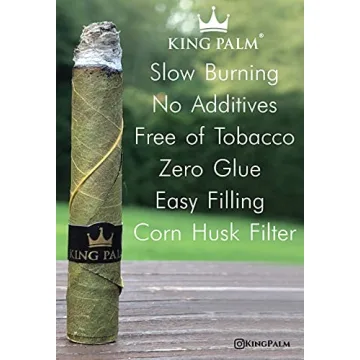 King Palm Natural Pre Rolled Slim Leaf Cones Pack of 25