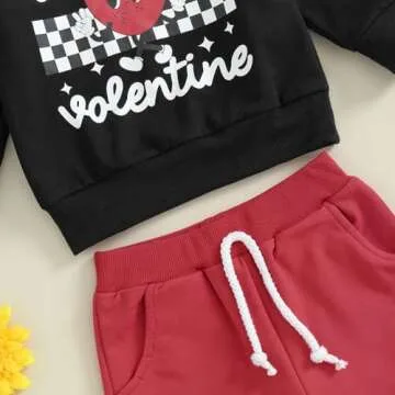 Thorn Tree Toddler Boys Girls Clothes Mama's Valentiens Sweatshirt Long Pants Spring Winter Unisex Baby Outfits