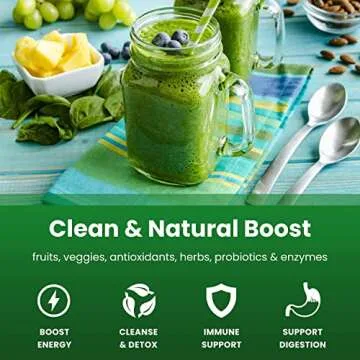 NutraChamps Super Greens - Organic Juice Boost