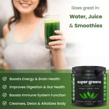 NutraChamps Super Greens - Organic Juice Boost