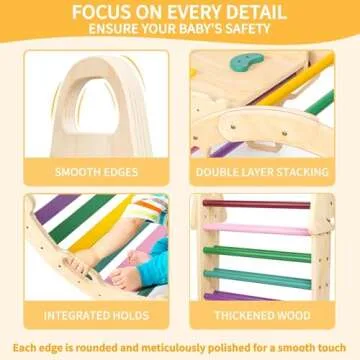 7-in-1 Extra Large Pikler Triangle Set for Kids