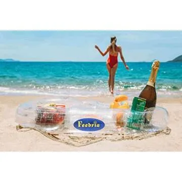 FEEBRIA Inflatable Pool Drink Holder for Drinks & Snacks