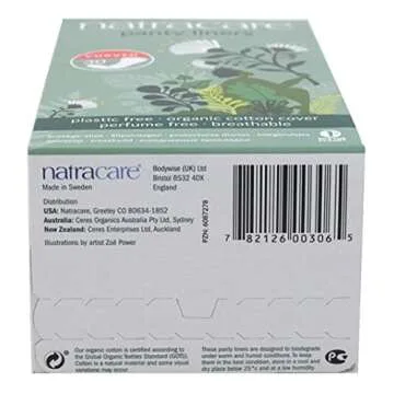 Natracare Panty Liners Curved 30 Count (6 Pack)