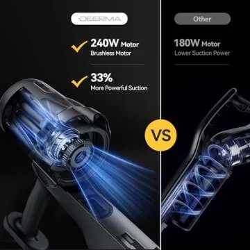 Vacuum Cleaners for Home, Anti-Tangle Cordless Stick Vacuum Cleaner Up to 45 Minutes with HEPA Filte...