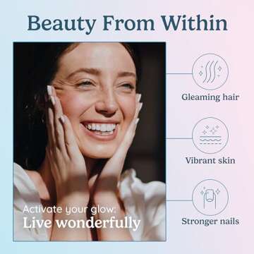 WonderCow Hair Skin and Nails Vitamins for Glowing Skin