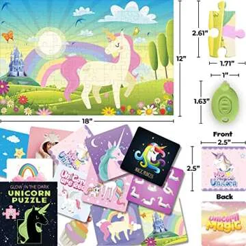 Hapinest Glow-in-the-Dark Unicorn Puzzle for Kids