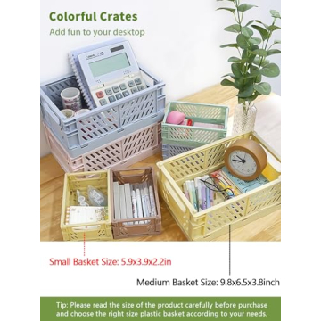 Pastel Crates - Colorful & Versatile Storage Solutions