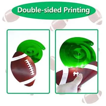 FRIDAY NIGHT Super Football Bowl 30pcs Hanging Swirl Decorations for Touchdown Sports Theme Party Game Day Birthday Supplies