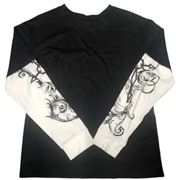 Fanvereka Women's Stylish Vintage Graphic Long Sleeve Shirt