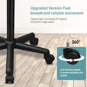 Adjustable Salon Tray on Wheels - Durable and Mobile