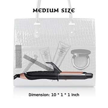 AmoVee Travel Curling Iron, Hair Straightener and Curler in One, Flat Iron Curling Iron in One, Dual...