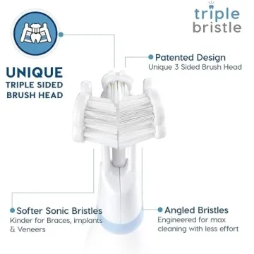 Triple Bristle GO Sonic Toothbrush for Better Teeth Care