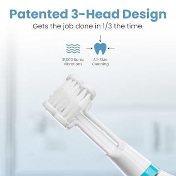 Triple Bristle GO Sonic Toothbrush for Better Teeth Care