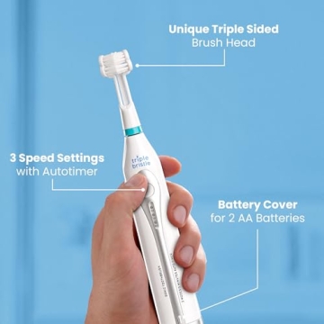 Triple Bristle GO Sonic Toothbrush for Better Teeth Care