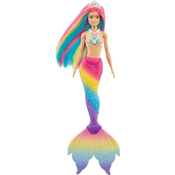 Barbie Dreamtopia Rainbow Magic Mermaid Doll with Color Change Feature