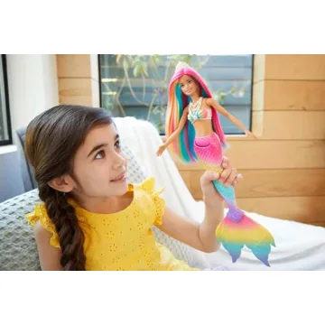 Barbie Dreamtopia Rainbow Magic Mermaid Doll with Color Change Feature