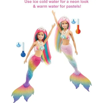 Barbie Dreamtopia Rainbow Magic Mermaid Doll with Color Change Feature