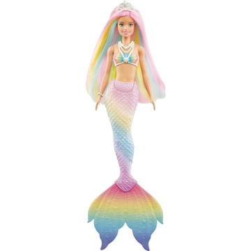 Barbie Dreamtopia Rainbow Magic Mermaid Doll with Color Change Feature