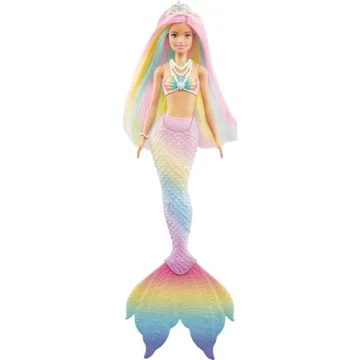 Barbie Dreamtopia Rainbow Magic Mermaid Doll with Color Change Feature