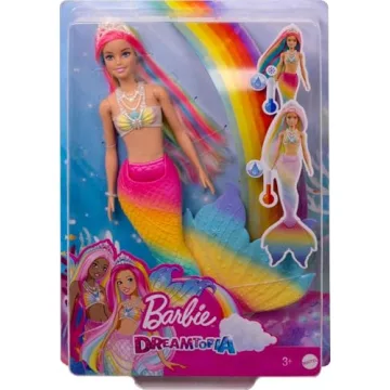 Barbie Dreamtopia Rainbow Magic Mermaid Doll with Color Change Feature