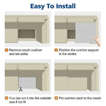 Couch Cushions Support for Sagging Seat – 20X20 inch Foam