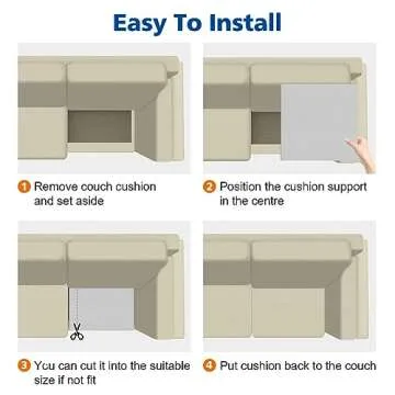 Couch Cushions Support for Sagging Seat – 20X20 inch Foam