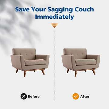 Couch Cushions Support for Sagging Seat – 20X20 inch Foam